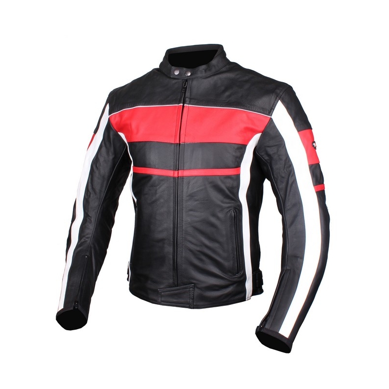 Motorradjacke Tschul 837 schwarz-rot Ausverkauf