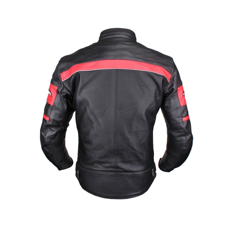 Motorradjacke Tschul 837 schwarz-rot Ausverkauf