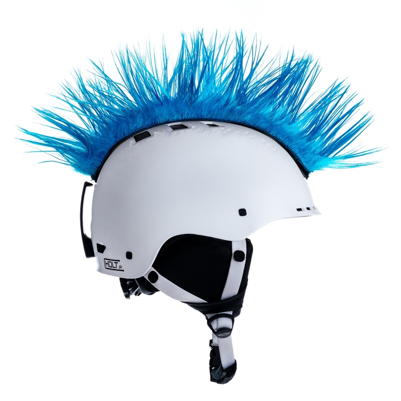 Mohawk Helmkappe hellblau