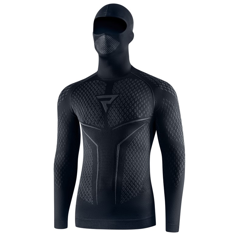 Thermo-T-Shirt Rebelhorn Therm II 2in1 schwarz-grau