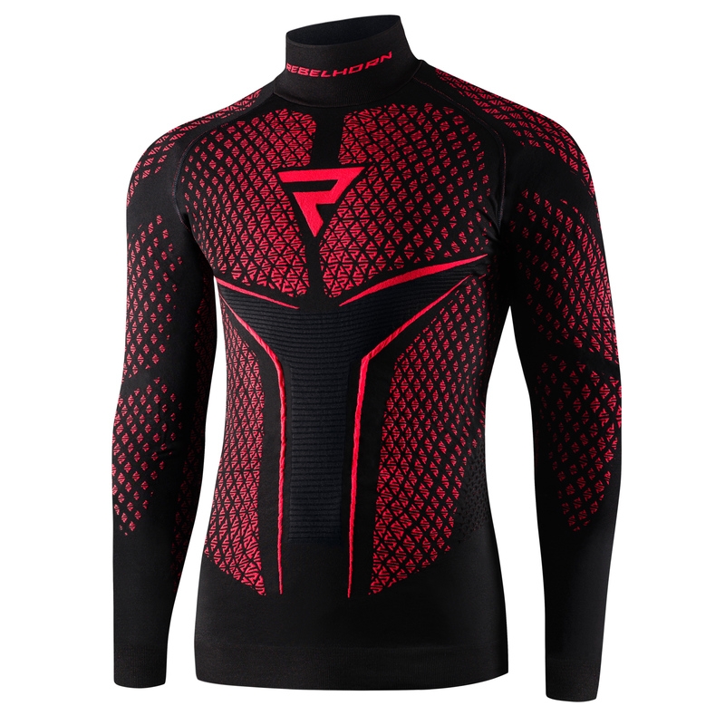 Rebelhorn Therm II schwarz-rotes Thermoshirt