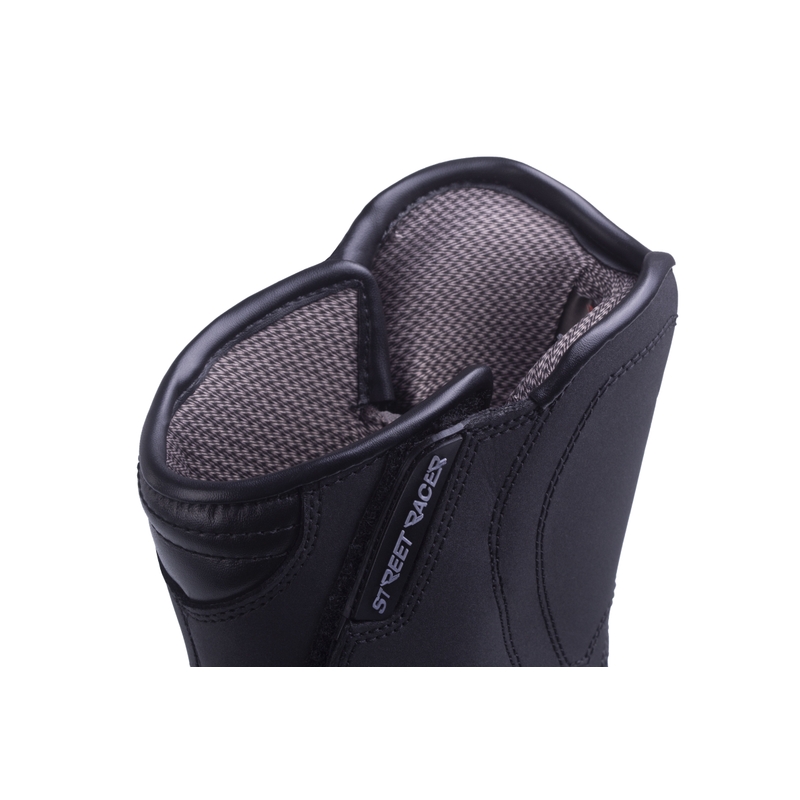 Street Racer Storm Schwarz Motorradstiefel