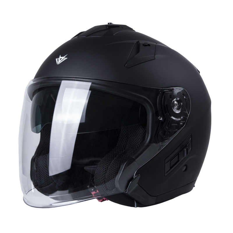 RSA Active offener Motorradhelm schwarz matt