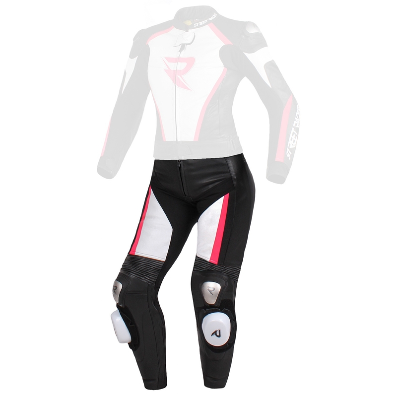 Women's Street Racer Kiara schwarz-weiß-fluo rosa Hose - II. Qualität