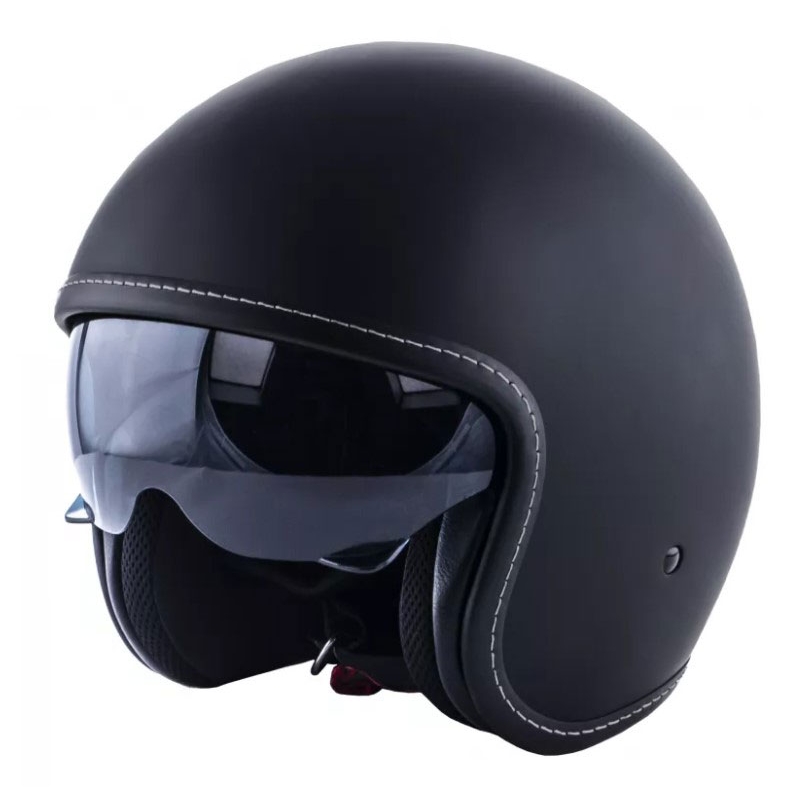 Offener Motorradhelm RSA Shadow schwarz matt