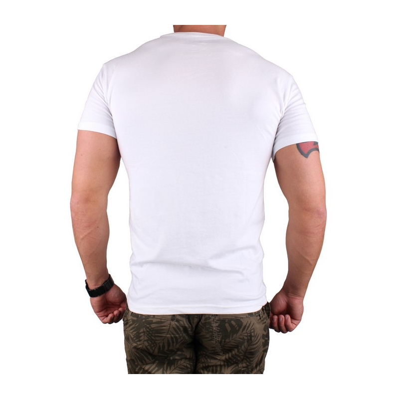 T-shirt s motivem MotoZem Ride your life weiß Ausverkauf