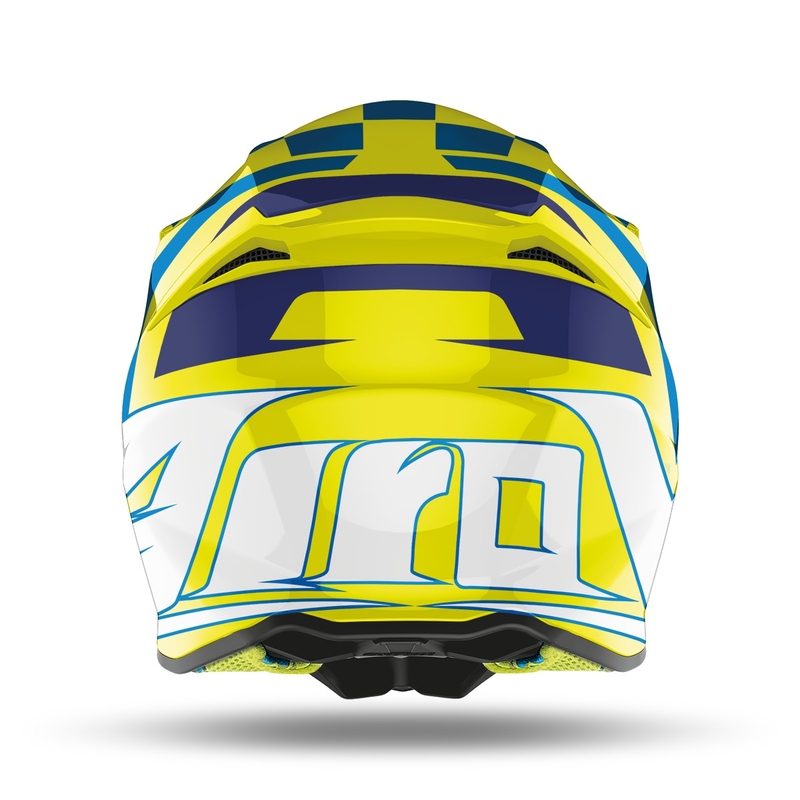 Motocross Helm Airoh Twist 2.0 TC21 2022 gelb glänzend Ausverkauf