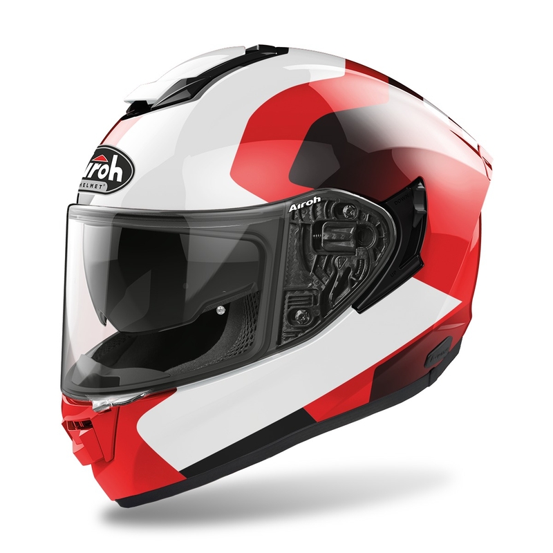 Integral Motorradhelm Airoh ST.501 Dock 2022 rot glänzend Ausverkauf