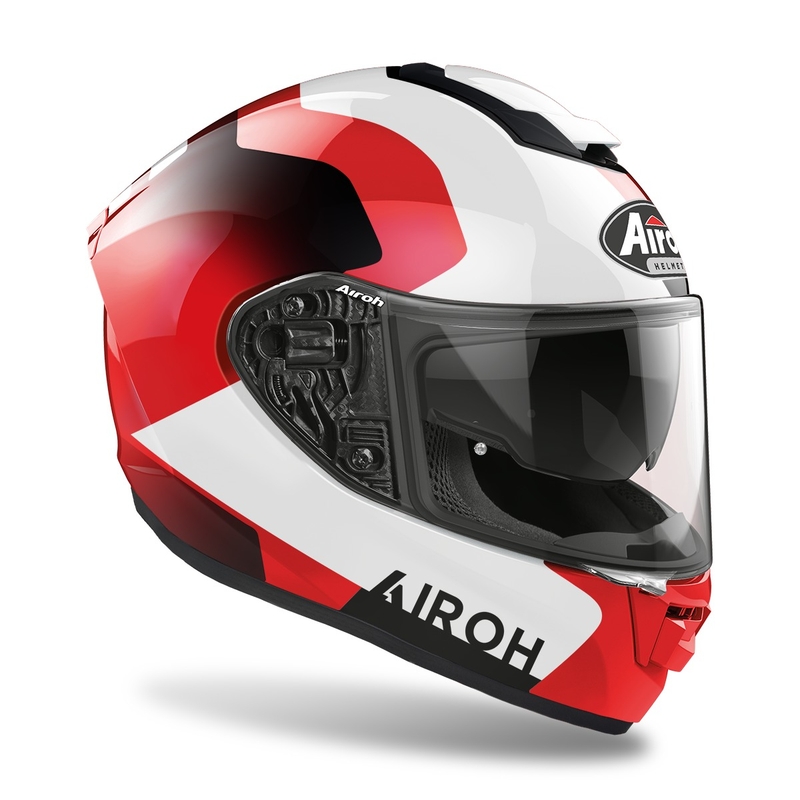 Integral Motorradhelm Airoh ST.501 Dock 2022 rot glänzend Ausverkauf