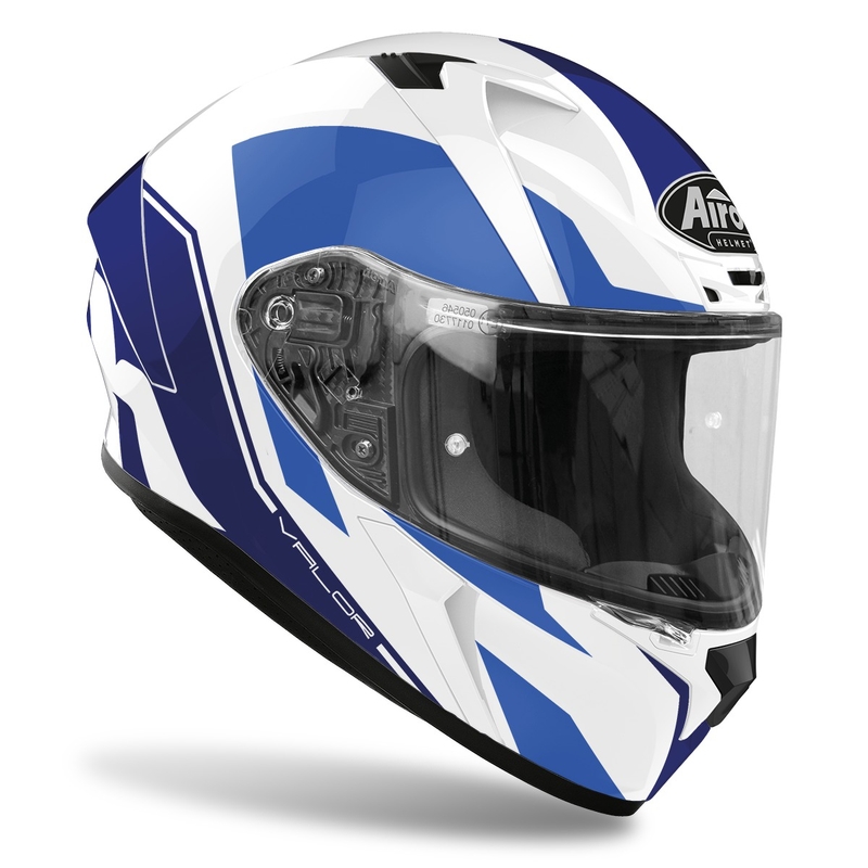 Integral Motorradhelm Airoh Valor Wings 2022 blau glänzend Ausverkauf