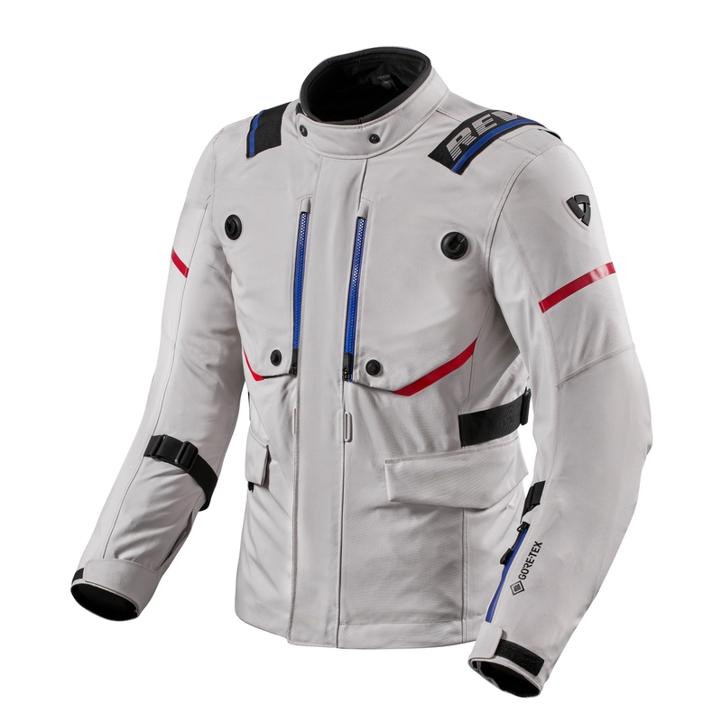 Revit Vertical GTX Motorradjacke silber