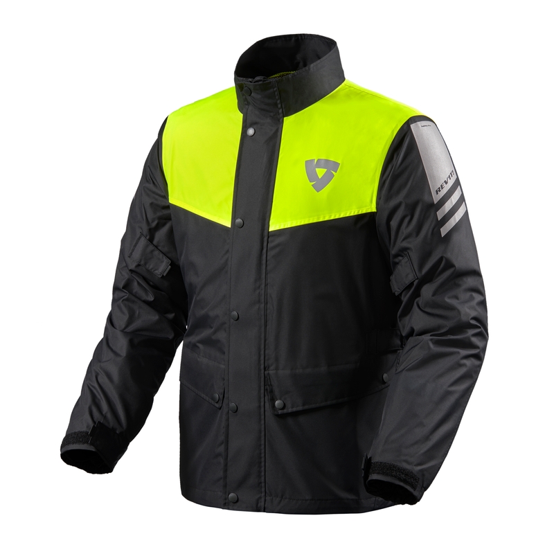 Revit Nitric 3 H2O schwarz-fluorgelbe Motorrad-Regenjacke Ausverkauf