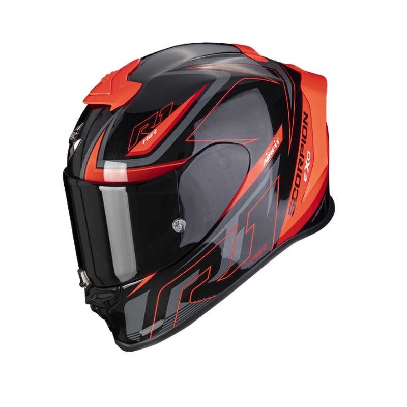 Integral Motorradhelm Scorpion EXO-R1 Air Gaz schwarz-rot