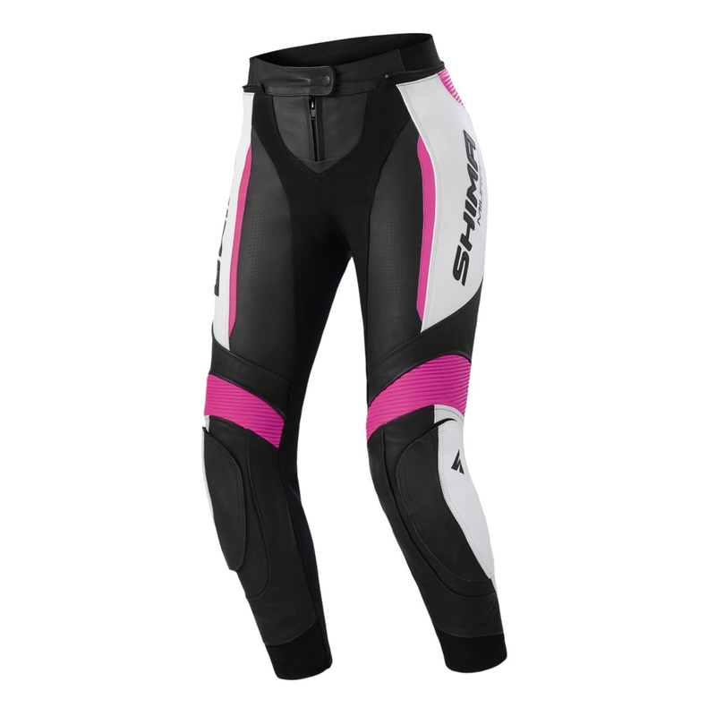 Shima Miura 2.0 Motorradhose für Damen in Schwarz, Weiß und Rosa