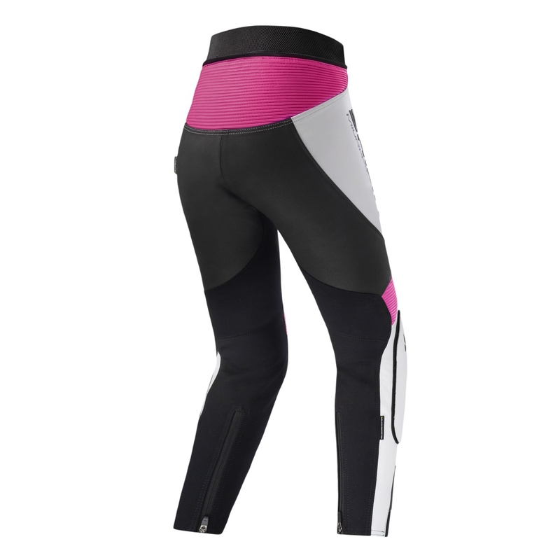 Shima Miura 2.0 Motorradhose für Damen in Schwarz, Weiß und Rosa