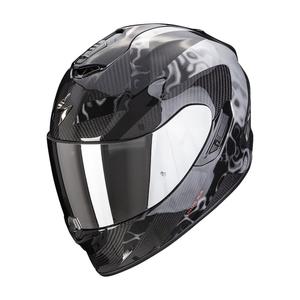 Integral Motorradhelm Scorpion EXO-1400 Carbon Air Cloner silber