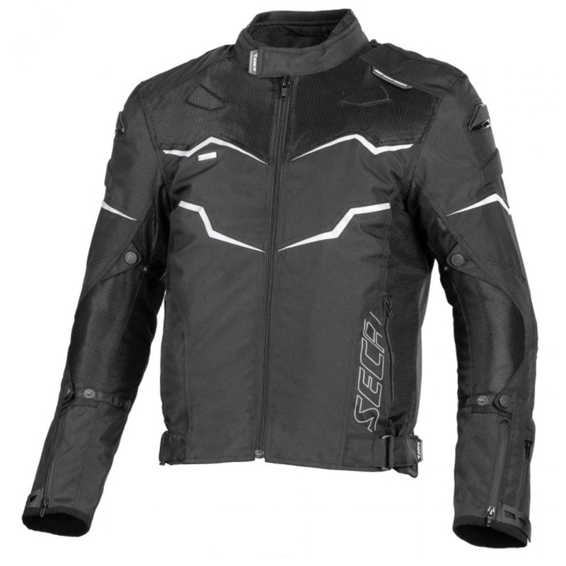 Motorradjacke SECA Stream III schwarz Ausverkauf