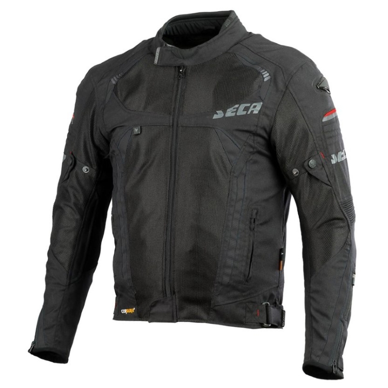 Motorradjacke SECA SuperAir schwarz Ausverkauf