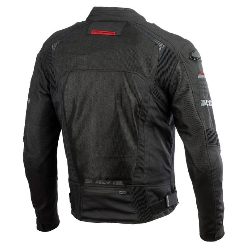 Motorradjacke SECA SuperAir schwarz Ausverkauf