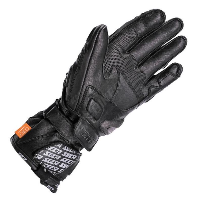 SECA Trackday Motorradhandschuhe schwarz Ausverkauf