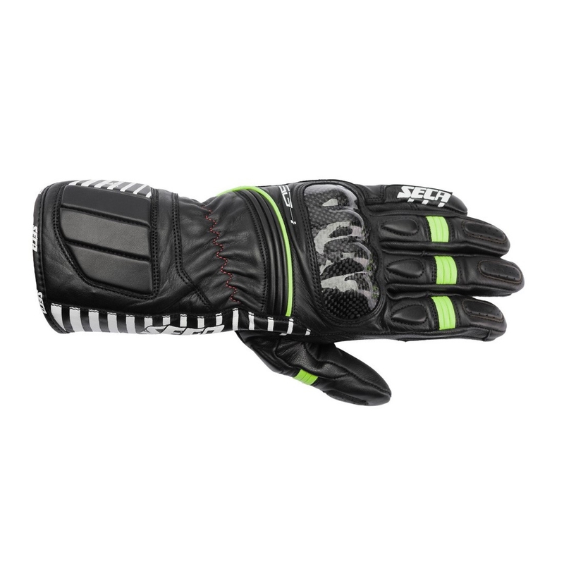 Motorradhandschuhe SECA Mercury IV schwarz-fluorgelb Ausverkauf