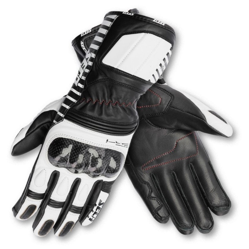 Motorradhandschuhe SECA Mercury IV schwarz und weiß Ausverkauf