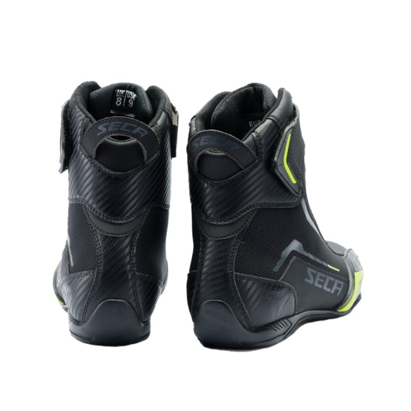 Motorradstiefel SECA Apex Evo schwarz-fluo gelb Ausverkauf