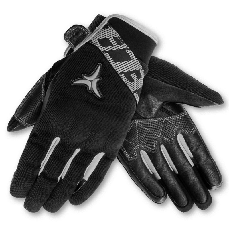 SECA X-Stretch Motorradhandschuhe schwarz-grau Ausverkauf