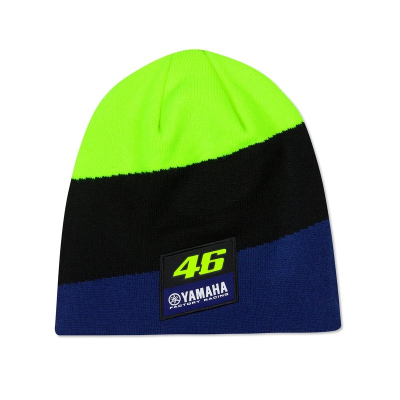 Kappe VR46 Valentino Rossi Yamaha blau-schwarz-fluo grün