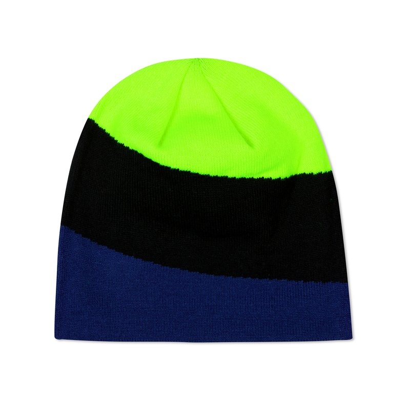 Kappe VR46 Valentino Rossi Yamaha blau-schwarz-fluo grün