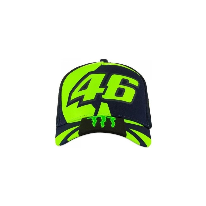 Kindermütze VR46 Valentino Rossi blau-fluorgelb