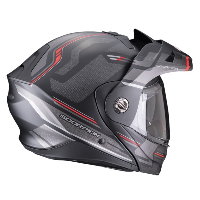 Motorradhelm SCORPION ADX-2 CARRERA matt schwarz-rot