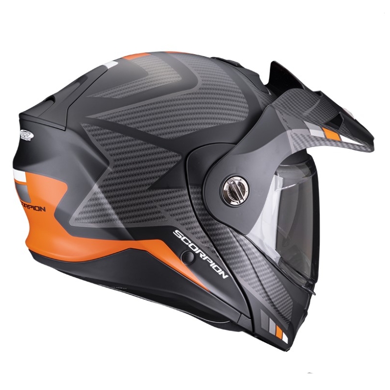 Motorradhelm SCORPION ADX-2 CAMINO schwarz-silber-orange Ausverkauf