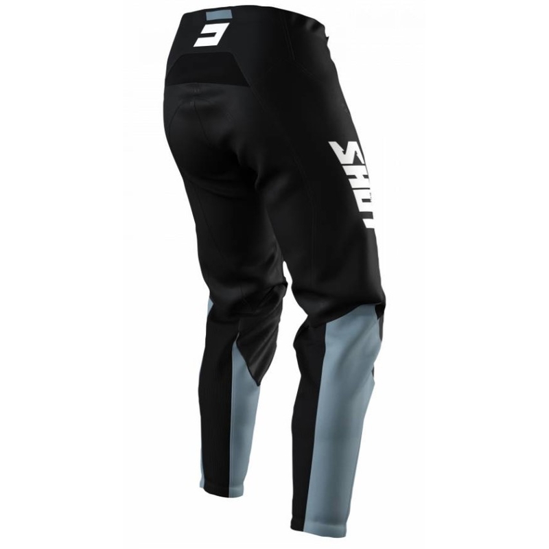 Motocross-Hose Shot Raw Burst Grau und Schwarz Ausverkauf