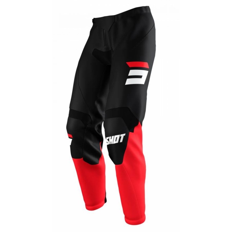 Motocross-Hose Shot Raw Burst Schwarz und Rot Ausverkauf