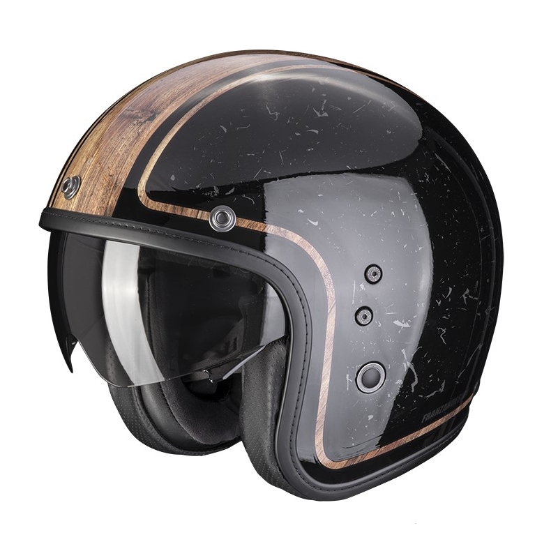 Offener Helm SCORPION BELFAST EVO RETROL schwarz-braun