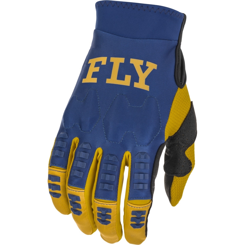 Motocross-Handschuhe FLY Racing Evolution DST 2022 schwarz-blau-gold