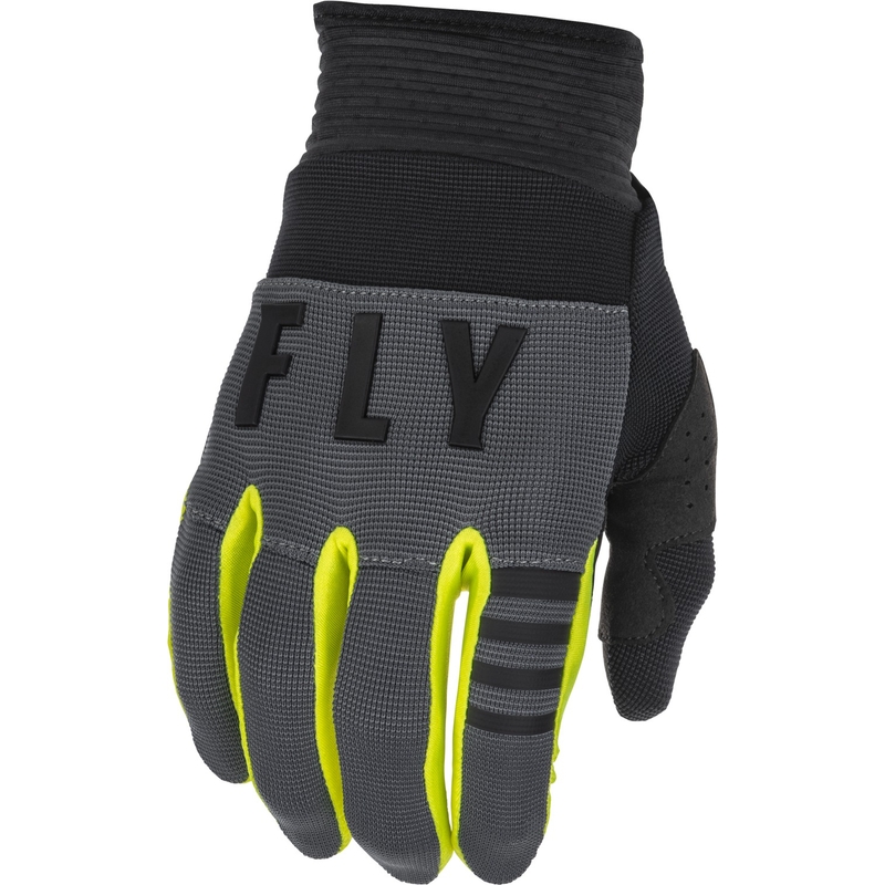 Motocross-Handschuhe FLY Racing F-16 2022 schwarz-grau-fluo gelb
