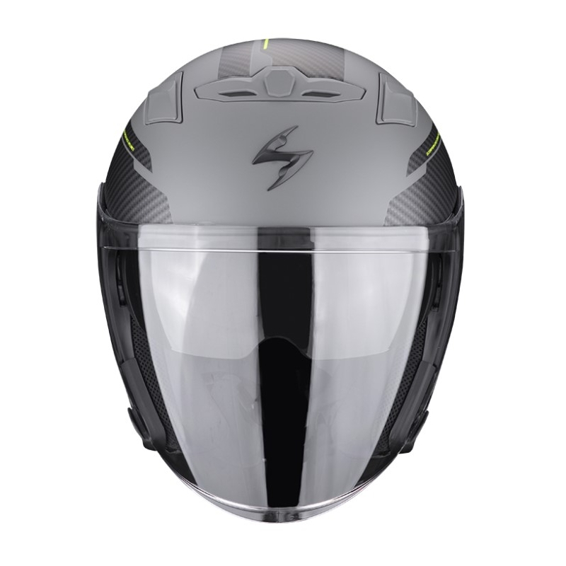 Offener Helm Scorpion EXO-230 FENIX Zement grau-schwarz matt