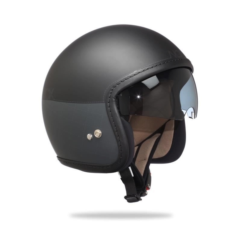 Motorradhelm Nox N240 schwarz-grau Ausverkauf