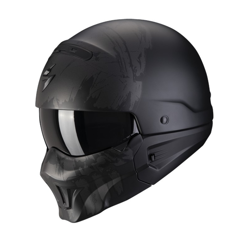 Motorradhelm Scorpion EXO-COMBAT EVO MARAUDER matt schwarz-dunkelgrau