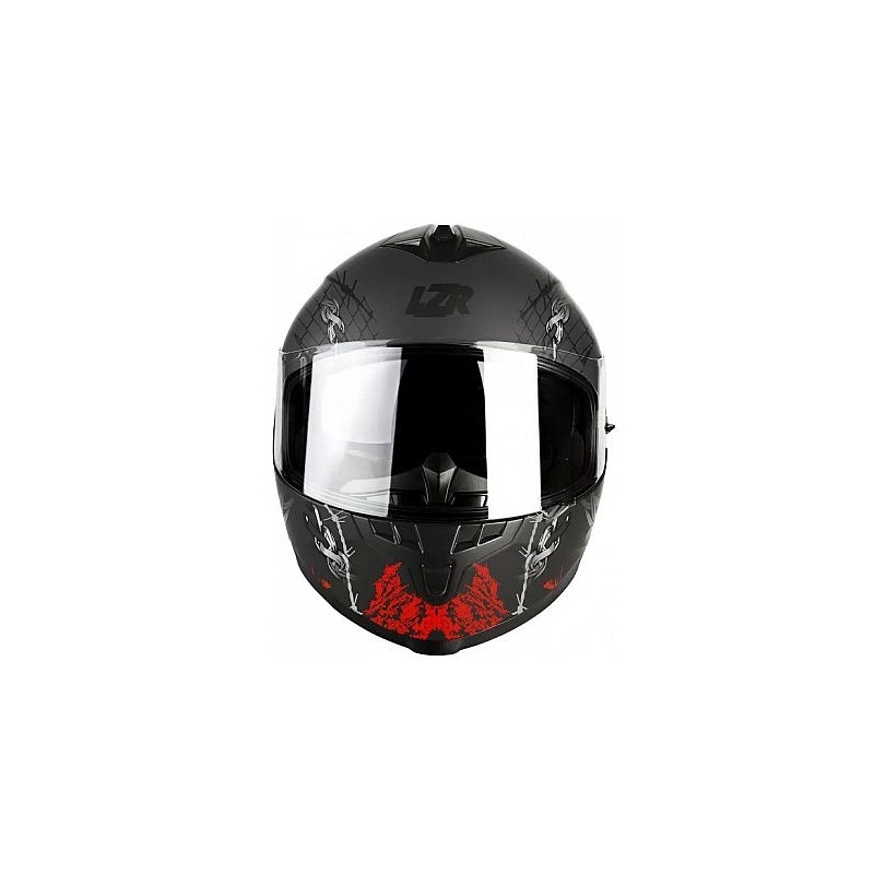 Integral Motorradhelm Lazer FH3 Pitbull 3 schwarz-rot-weiß