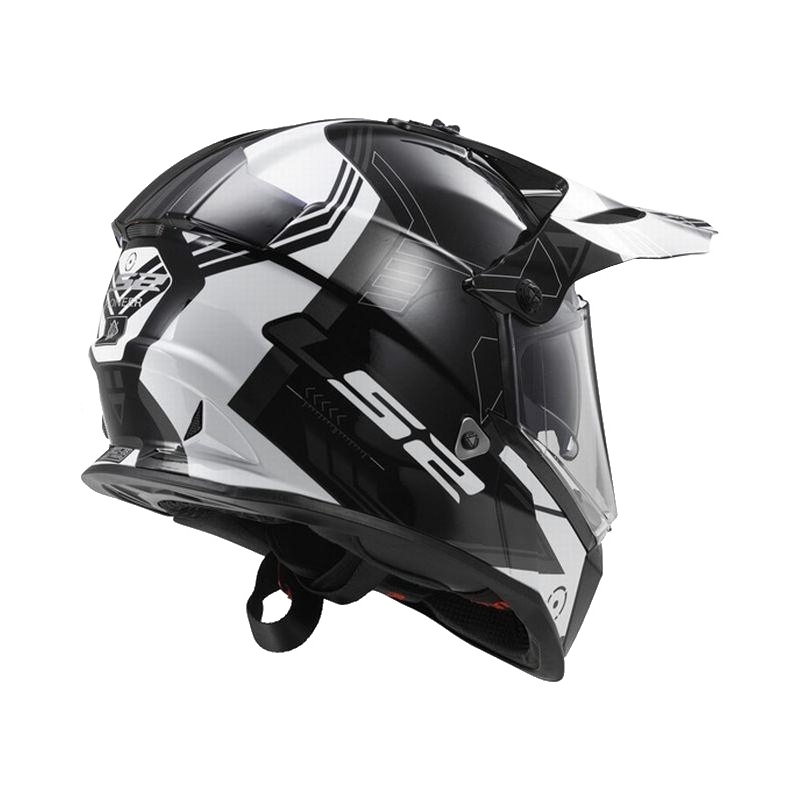 Endurohelm LS2 MX436 Pioneer Trigger schwarz-weiß-titan