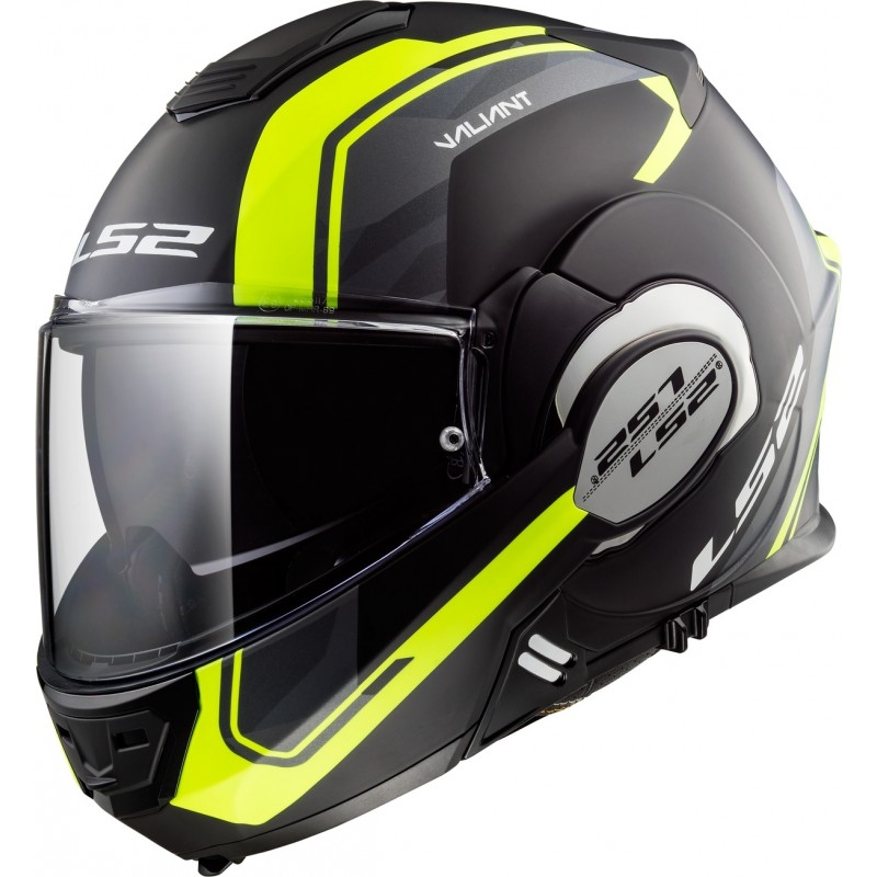 Klapphelm LS2 FF399 Valiant Line schwarz-fluo gelb - II. Qualität
