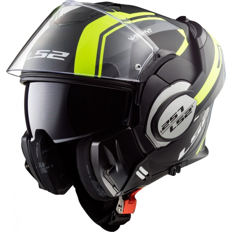 Klapphelm LS2 FF399 Valiant Line schwarz-fluo gelb - II. Qualität