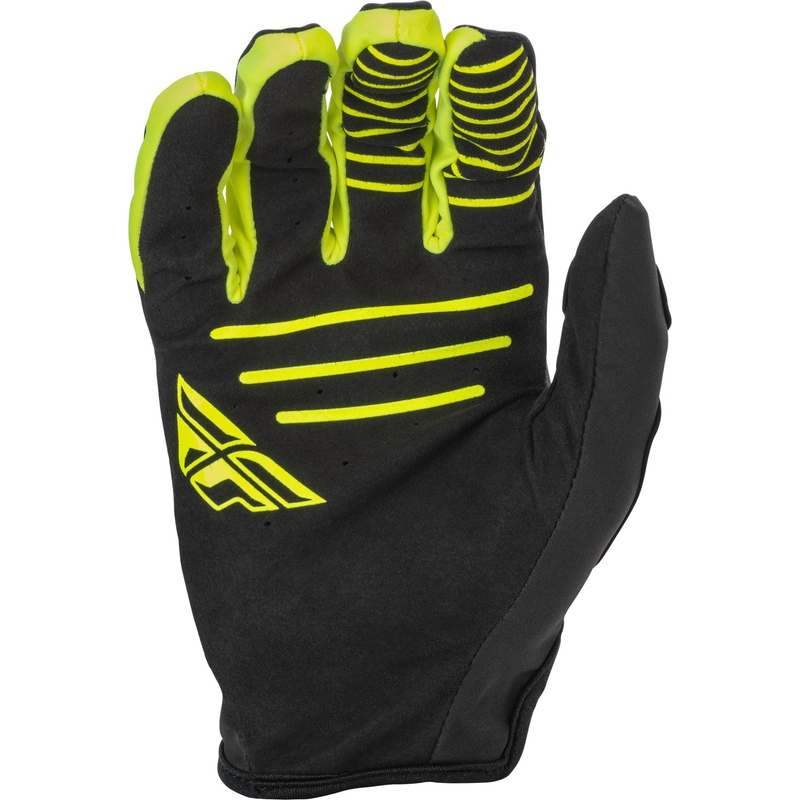 Motocross-Handschuhe FLY Racing Windproof schwarz-fluo gelb