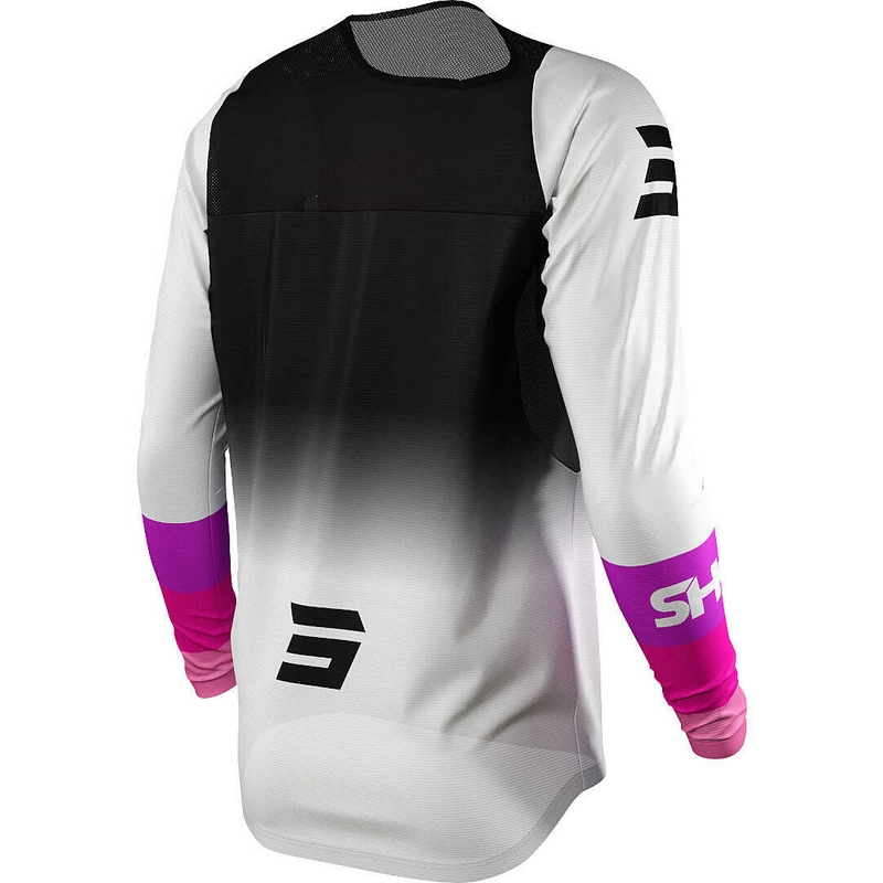 Damen Motocross Trikot Shot Shelly schwarz-weiß-rosa Ausverkauf