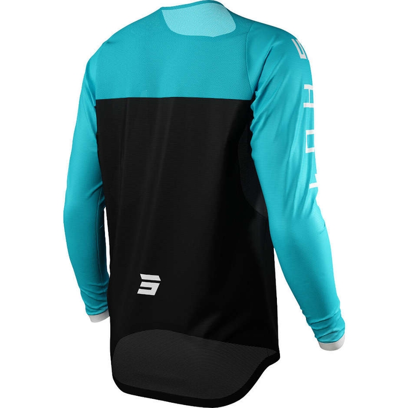 Frauen Motocross Trikot Shot Shelly schwarz-azurblau Ausverkauf
