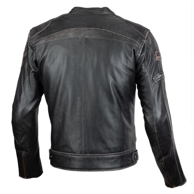 Motorradjacke SECA Aviator II schwarz-braun