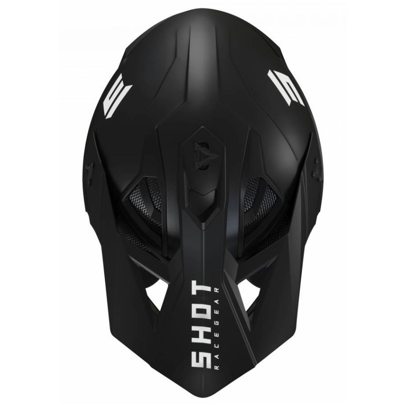 Motocross-Helm Shot Lite Fury Solid 2.0 schwarz